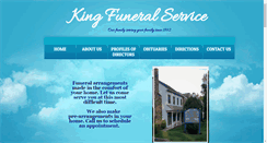 Desktop Screenshot of kingfuneralservice.com