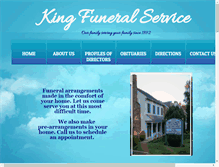 Tablet Screenshot of kingfuneralservice.com